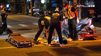 急轉未禮讓！機車對撞噴飛　騎士重摔骨折