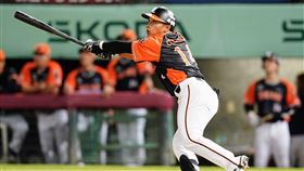 ▲邱智呈9局上敲出追平分安打，讓獅隊續命並完成逆轉。（圖／統一獅球團提供）