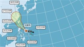 杜蘇芮。（圖／翻攝自中央氣象局）