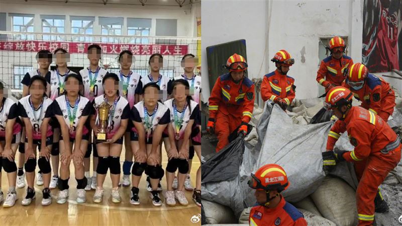 陸中學體育館坍塌　女排球隊11人亡