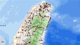土石流,山崩,潛勢區。（圖／翻攝自農業局、國家災害防救科技中心網站）