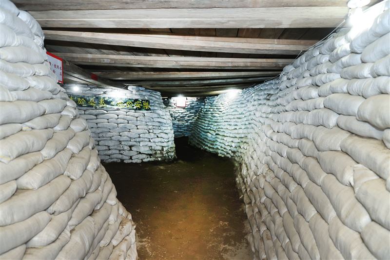 漢光39號演習淡水八里海岸步戰聯合作戰，地下掩體。（圖/記者邱榮吉攝影）