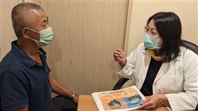 熟男工作倍增壓力大，竟出現「視力模糊」，經檢查後與廣泛性焦慮症有關。（圖／書田醫院提供）