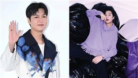 李敏鎬最新雜誌照與先前浮腫樣子(左圖)對比。（圖／翻攝自微博及李敏鎬IG）