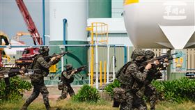 陸戰隊執行關鍵基礎設施防護演練（圖／軍聞社提供）