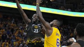 ▲勇士格林（Draymond Green）上節目大讚好友詹姆斯（LeBron James）的籃球智商。（資料圖／美聯社／達志影像）
