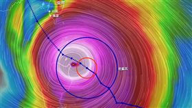4年來影響最劇？杜蘇芮陸警恐擴「高雄、台南」　暴風圈明觸這地區。（圖／翻攝自NCDR天氣與氣候監測網）