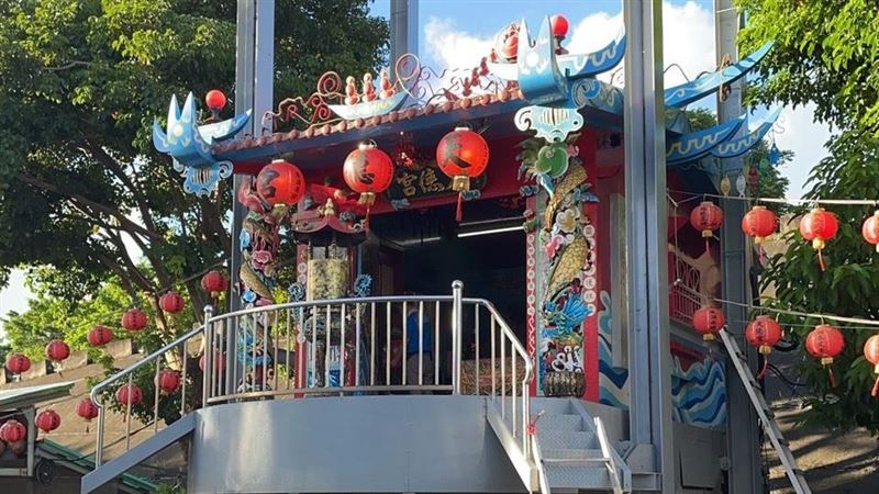 防杜蘇芮暴雨！天德宮「升空」罕見畫面曝