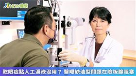 名家專用／陳玉芬醫師表示，傳統療法包括點藥，熱敷，補充魚油等皆無法改善患者既有的問題，於是進一步建議使用新的眼部專用脈衝光治療。（勿用）