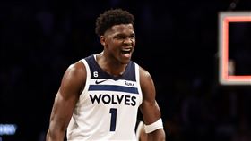  ▲灰狼艾德渥斯（Anthony Edwards）在節目中表示想在季後賽碰上勇士。（資料圖／美聯社／達志影像）