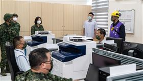 蔡英文總統今（26）日上午前往桃園煉油廠視導「漢光39號演習—國家關鍵基礎設施防護演練」。（圖／總統府提供)