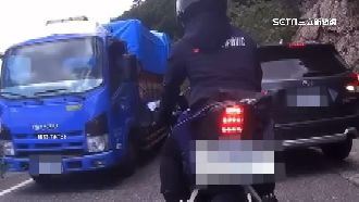 嗆大聲就贏嗎　菜車、休旅車互不讓卡山路