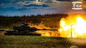 漢光39號演習M60A3戰車向海上目標區射擊。（圖／軍聞社提供）