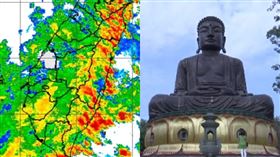 杜蘇芮,颱風,彰化,大佛(翻攝自 中央氣象局)