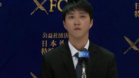 江宏傑日本召開記者會。（圖／AP授權）