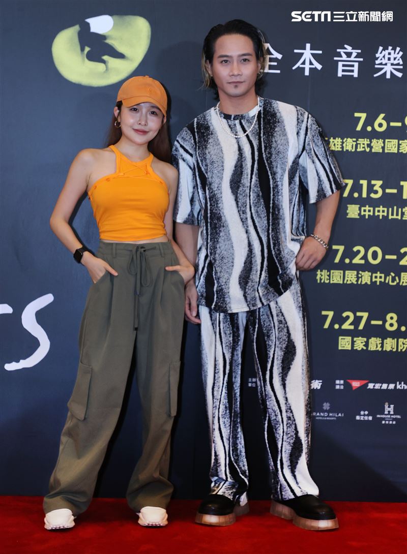 「貓」劇藝人星光場張若凡 大Q秉洛。（圖/記者邱榮吉攝影）