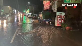 風強雨大！台東道路積水　山區居民急撤離