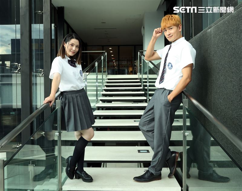 「天道」陳謙文、華千涵三立新聞網專訪。（圖/記者邱榮吉攝影）