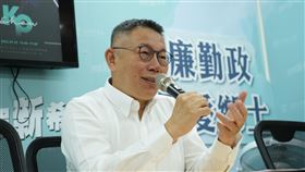 柯文哲於民眾黨中央黨部受訪。(圖/民眾黨提供)
