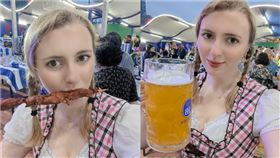 中國啤酒節，海雯娜(翻攝自推特)