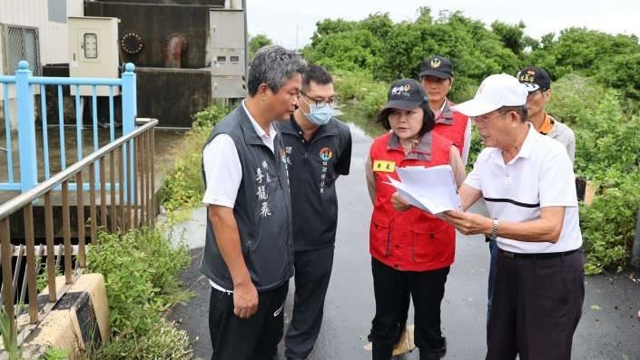 張麗善縣長巡視杜蘇芮颱風雲林沿海災情