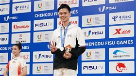 ▲成都世大運，孫家閎在太極劍拿下銀牌。（圖／大專體總提供）