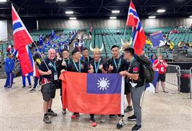 桃園市政府消防局,內政部警政署,國旗,世界警察和消防員運動會