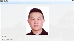 88會館洗錢案負責人郭哲敏。圖／取自調查局外逃通緝犯查詢系統
