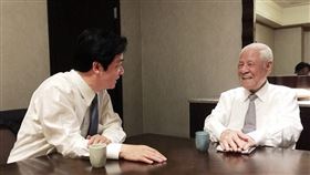 副總統賴清德（左）透過臉書追憶前總統李登輝（右）。（圖／翻攝自賴清德臉書）