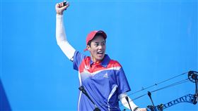 ▲女子複合弓團體在銅牌戰擊敗中國，林明靜連兩屆世大運獲得複合弓女團銅牌。（圖／大專體總提供）