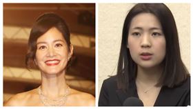 Janet（左）與徐巧芯因品牌意外搭上。（圖／記者邱榮吉攝、翻攝自臉書）