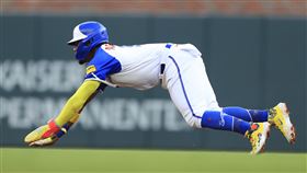 ▲勇士亞古納跑出生涯新高的50盜。（圖／美聯社／達志影像）