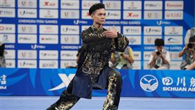 孫家閎男子太極拳奪下金牌 。（圖／大專體總提供）