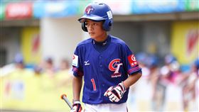 ▲高聖凱第5局敲出逆轉2分砲。（圖／國際棒壘球總會WBSC提供）