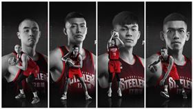 ▲鋼鐵人1次3Q孫思堯、林柏豪、林均濠、鄭德維4位球員。（圖／高雄17直播鋼鐵人球團提供）