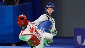 ▲成都世大運，跆拳女將羅嘉翎連闖2關踢進4強。（圖／大專體總提供）