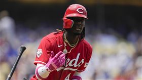 ▲紅人大物新秀克魯茲（Elly De La Cruz）敲出本季第3次單場4安表現，寫下隊史紀錄。（圖／美聯社／達志影像）