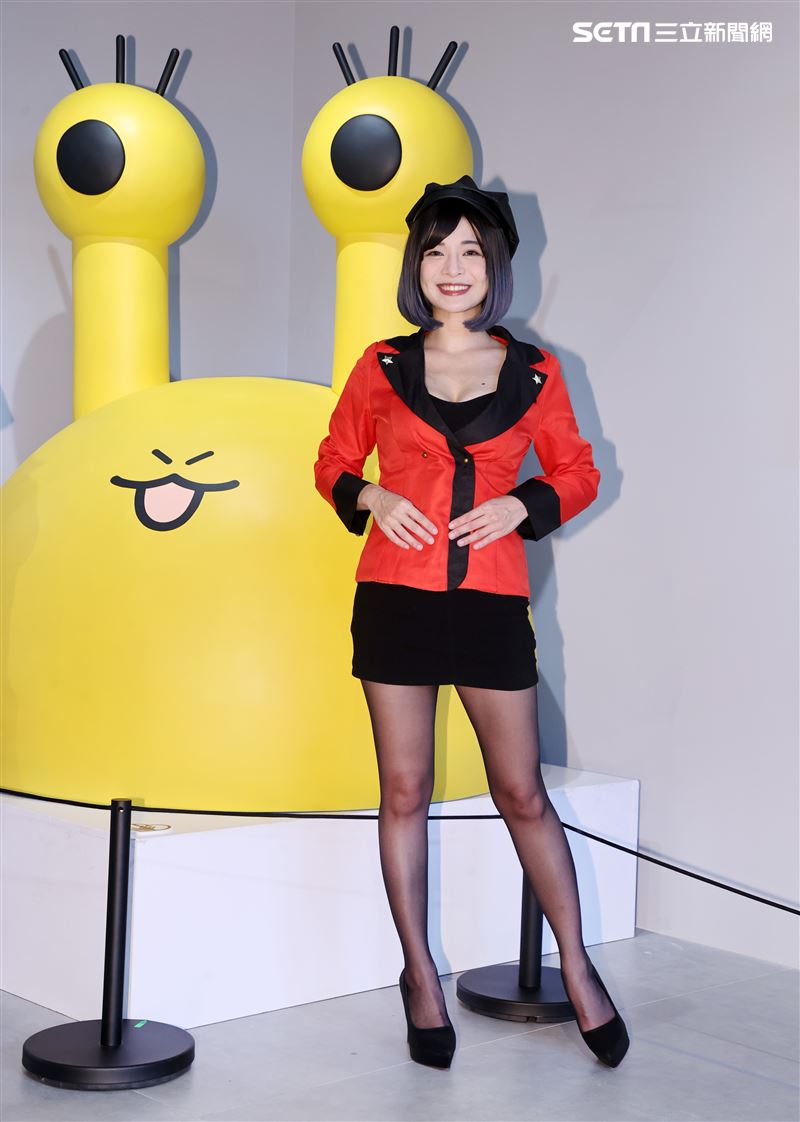 郭鬼鬼出席藝術展認有女兒，首揭懷孕遭家暴黑歷史並公開孩子爸身份。（圖/記者邱榮吉攝影）