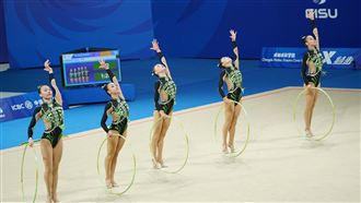 手掌骨折還硬撐　台灣韻律體操團體賽摘銅