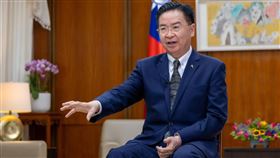 吳釗燮接受澳洲電視台專訪外交部長吳釗燮接受澳洲電視台專訪，提及台灣珍視與澳洲的友好關係。（外交部提供）中央社記者黃雅詩傳真  112年7月31日