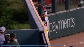 ▲大谷翔平本季第40轟被勇士中外野手美技沒收。（圖／翻攝自MLB官網）