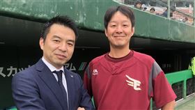 ▲森井誠之（左）接任台灣樂天棒球隊股份有限公司董事長。（圖／翻攝自森井誠之推特）