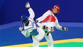 ▲成都世大運，跆拳女將林婕妤無緣獎牌。（圖／大專體總提供）