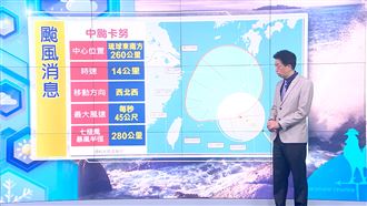 卡努走後要注意　這地區大雨恐連下好幾天