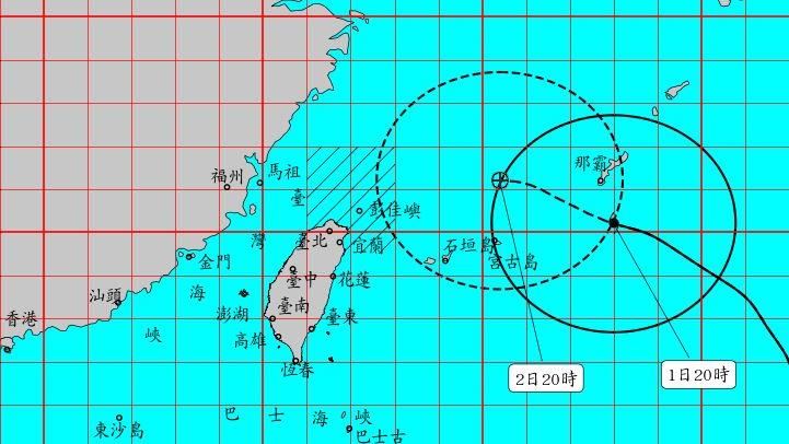 新／中颱「卡努」海警發布！最新路徑出爐