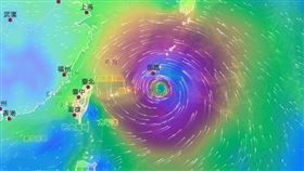 ▲今晚8時30分發布中颱卡努海上颱風警報。（圖／翻攝自中央氣象局）

