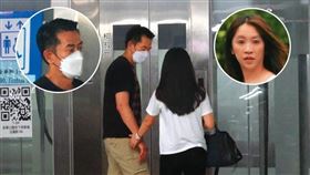 ▲16：53，柯叔元駕車到金華公園地下停車場，停妥車後，白衣女主動跟柯叔元牽起手。（圖／鏡週刊提供）

