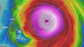 中颱卡努大迴轉！「北部2地區」下午恐發陸警　西部小心豪大雨。（圖／翻攝自NCDR天氣與氣候監測網）