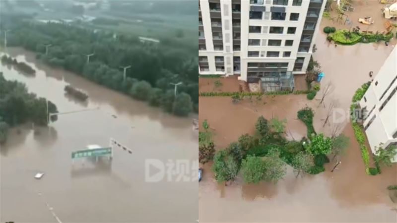 陸涿州淹成海無人救　斷水電3天嬰沒奶喝