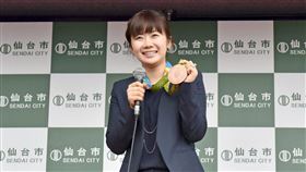 福原愛曾擔任仙台市觀光大使在台日皆參與不少活動。（圖／翻攝自仙台市廣報課臉書粉專）

